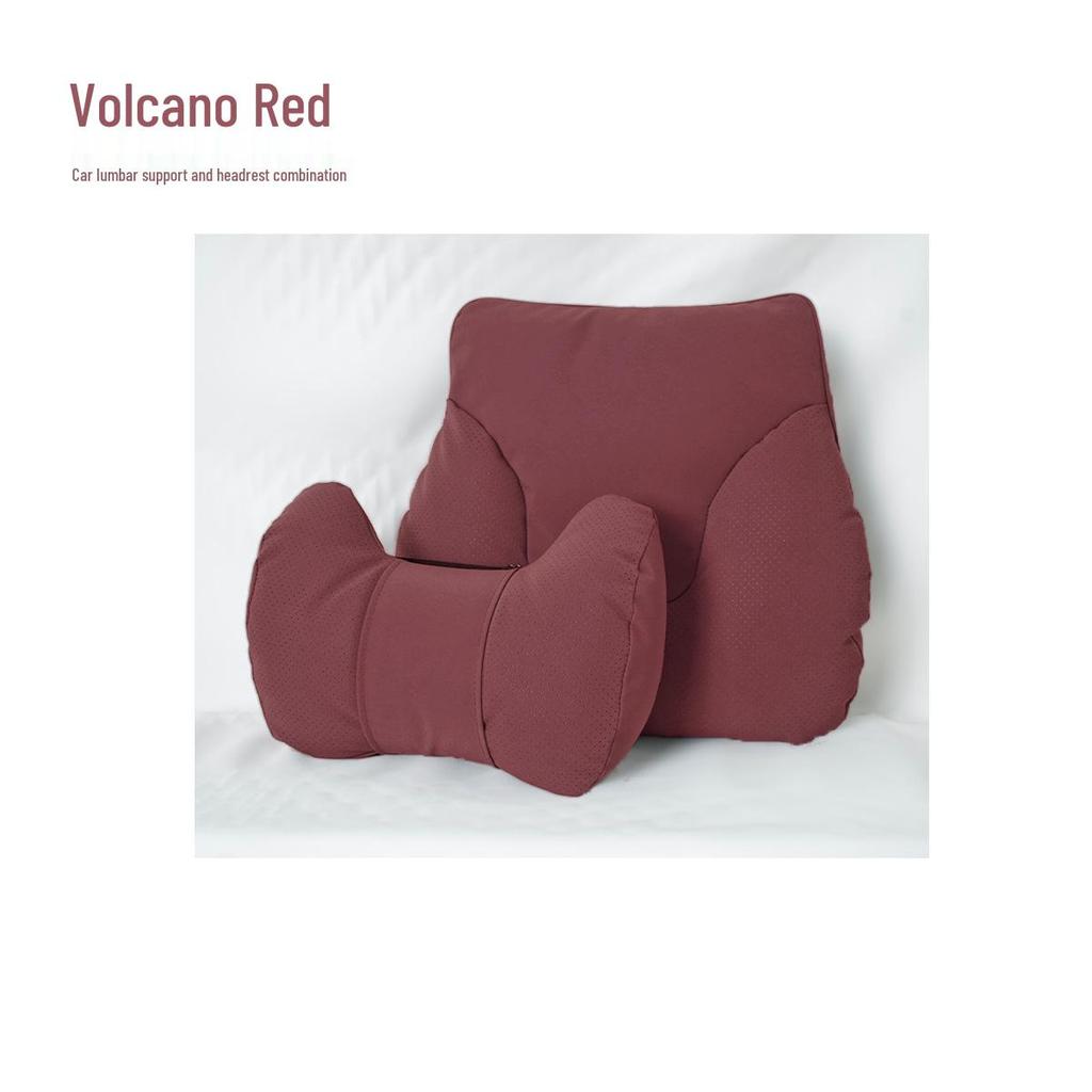Cute S-Class Car Headrest and Lumbar Support Pillow for Comfort