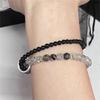 New Chinese Style Double-Layer Peace Lock Bead Bracelet High Value Couple Bracelet