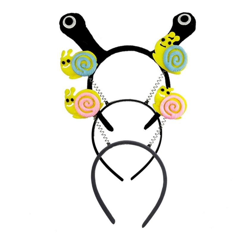 Hair Bands Festive Photo Booth Props Cartoon Snail Headband Party Headpiece Fun Headband for Music Festivals
