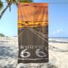 Towel Textile Bathrobe Beach Quick-Drying Lightweight Portable Camping Swim Pool Route 66 Travel