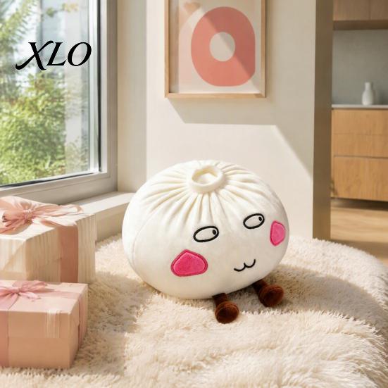 Comfortable Stuffed Toy Gift Cute Dumpling Plush Pillow, Steamed Bun Toy, Soft Lazy Cartoon Decorative Cushion Sofa Cushion, 28/40cm Home Decor