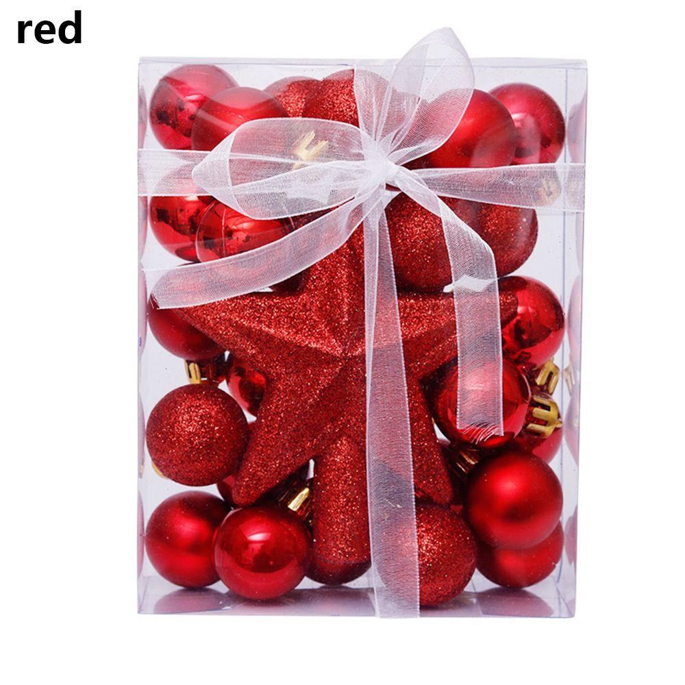 3CM Party Supplies Crafts DIY Gifts Xmas Hanging Ball Bauble Christmas Tree Decoration Drop Pendant