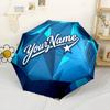 Fc Zenit Customized Name Umbrella Portable Automatic Umbrella Folding Umbrella with 8 Ribs Foldable Design Travel Essential Outdoor Accessory