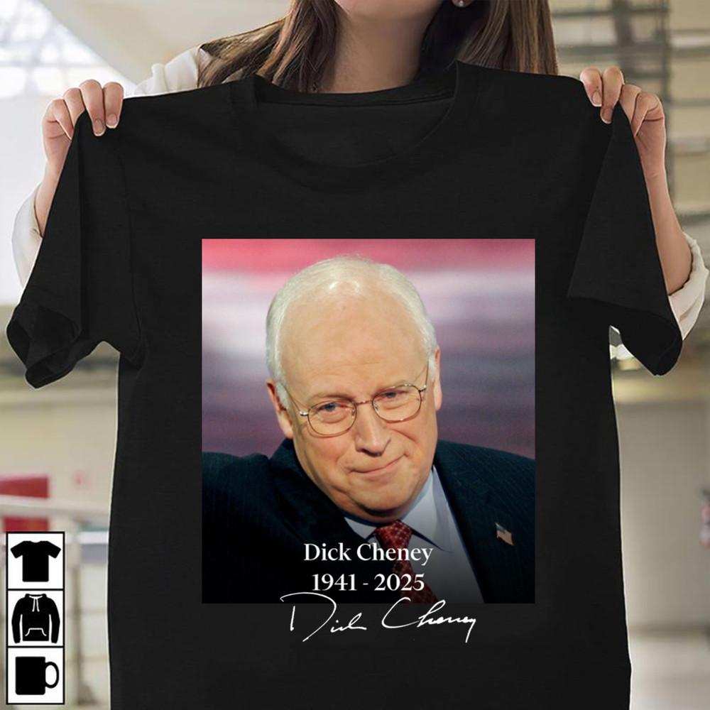 Dick Cheney Black Men Cotton T Shirt All Size S-5XL Short Sleeve Unisex T-Shirt XL