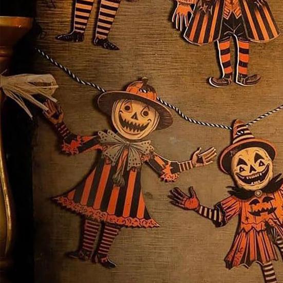 Vintage Vánoční Dřevěný Banner Hororová Dýně Čarodějnice Halloween Vlajková Girlanda Jelen Santa Claus Banner Závěsná Nástěnná Dekorace pro Domov Slavnostní Párty Vánoční Dekorace