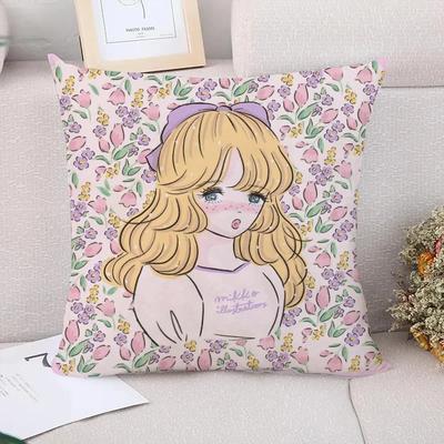 Decorative Cushions for Sofa Mikko Illustrations Cushion Covers Couple Pillow Pillowcases  Car Decoration Fall Decor Cover