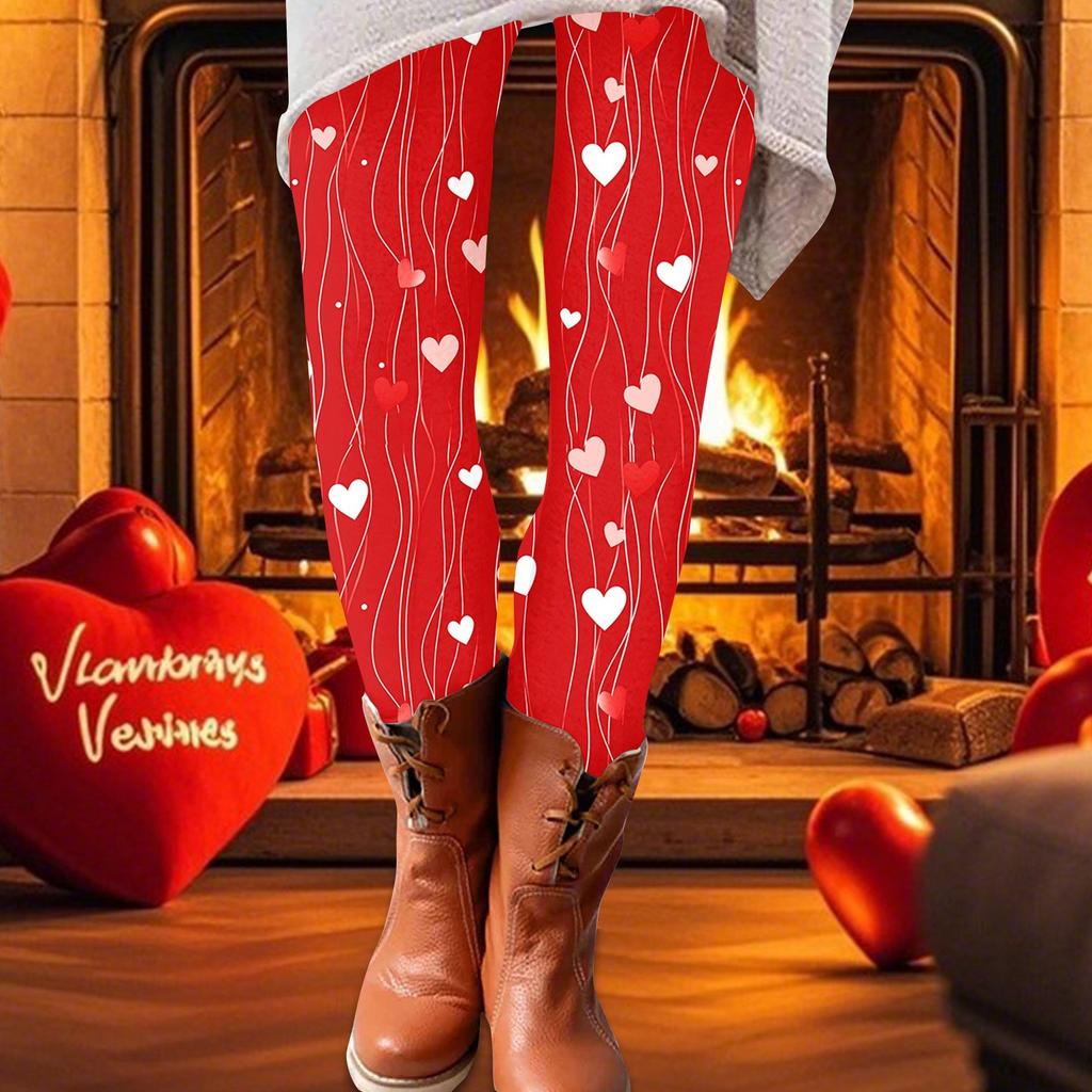 Spodnie damskie z nadrukiem, elastyczne, miękkie, bawełniane, legginsy, codzienne, domowe piżamy