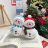 Cute Winter Scarf Snowman Plush Doll Stuffed Toy Keychain Pendant Bag Hanging Backpack Charms Christmas Decoration Birthday Gift
