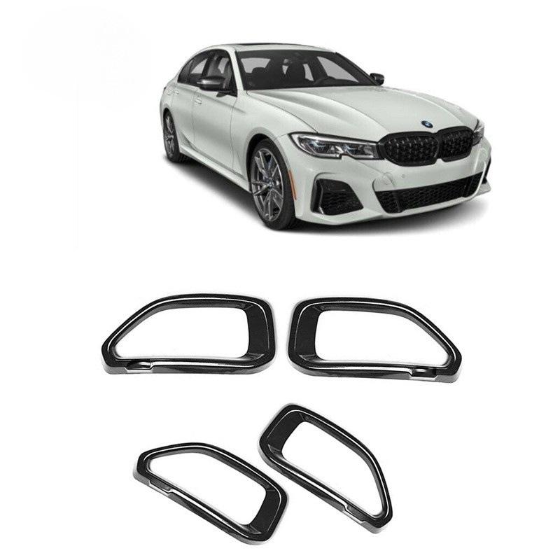 Tailpipe Trim Frame for BMW 3, 5, 7 Series, X3, X5 - Black Warrior Metal Modification