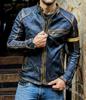 Men's Men's Leather Jacket Male Teen Stand-Up Collar Punk Men's Motorcycle Leather Jacket