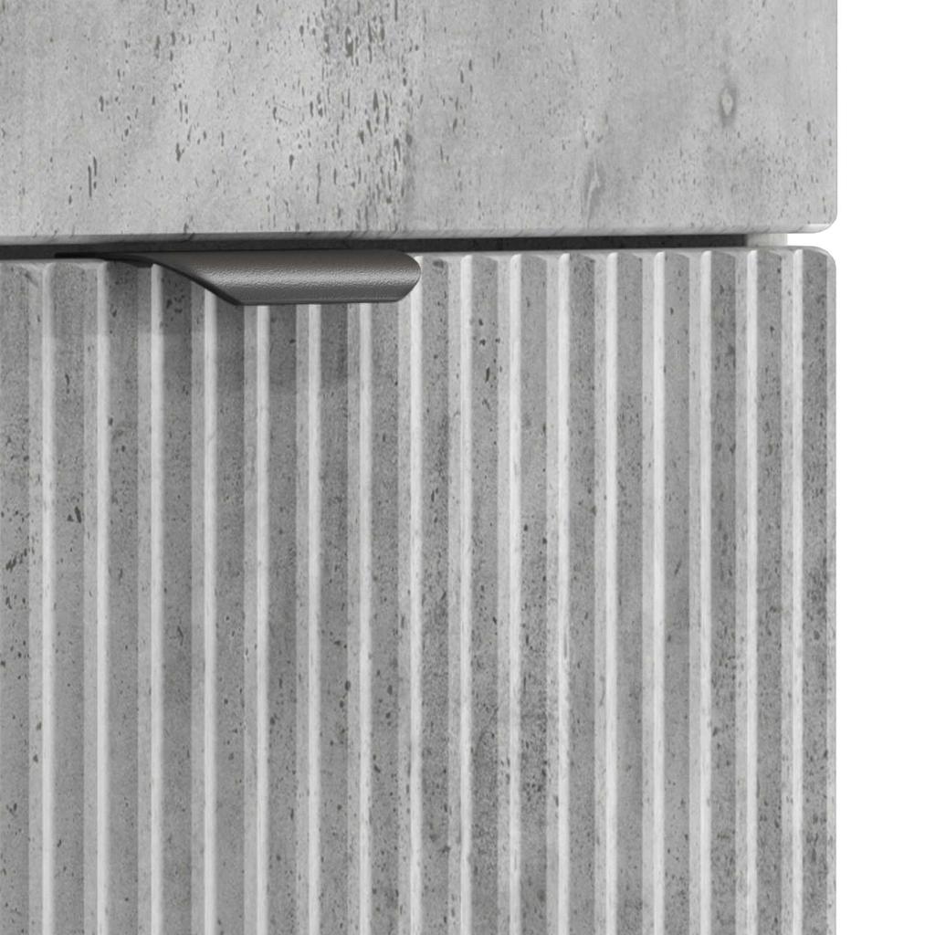 Under Sink Bathroom Cabinet In Concrete Grey 56 X 37.5 X 81 Cm