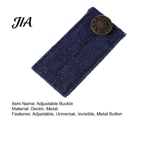 Detachable Jean Fastener Waistband Extender with Metal Button, Adjustable Waist Extenders for Pregnant Pants Jeans Trousers Skirt Denim Men