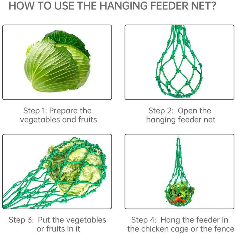 Hühner Futterautomat Faltbar - Edelstahl Gemüsehalter Für Hühnerstall