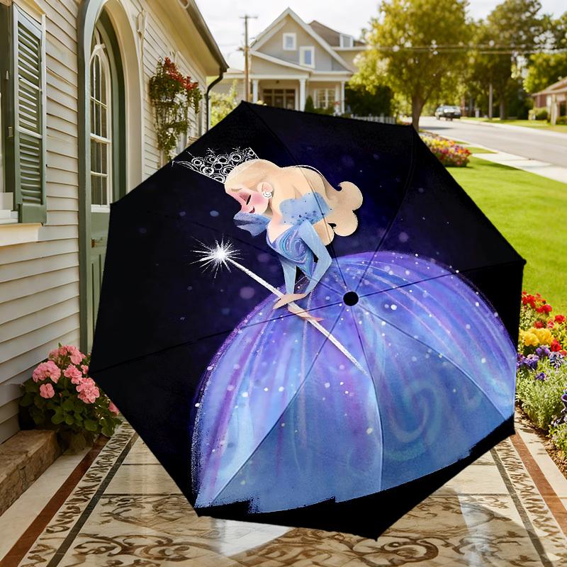 Enchanted Princess Umbrella: A Magical Companion for Outdoor Adventures - Auto-Opening/Closing, Lightweight & Durable Idea 083