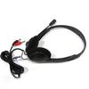 Wired Headphone Universal with Mic Plastic 3.5mm Over-ear Stereo Headset for Home