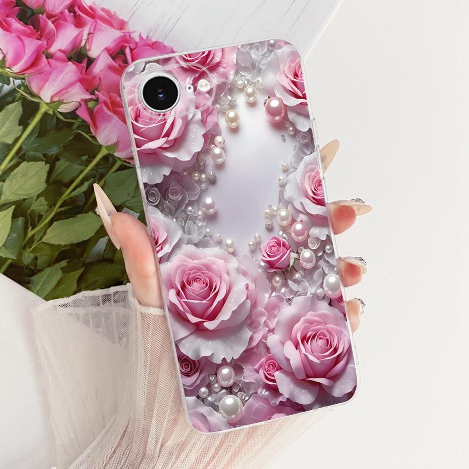 For Apple iPhone 16e Case A3409 Luxury Flowers Butterfly Painted Cover Soft Slim Phone Case For iPhone 16e iPhone16e Fundas Bags