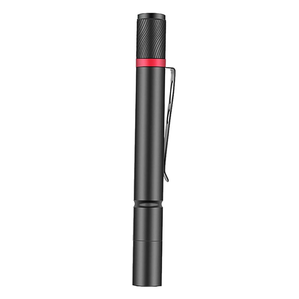 LED Pen Flashlight LED Work Light 3 Light Mode Adjustable Brightness Flash Light Lightweight with Clip for Camping Car Repairing