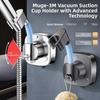Wall Mounted Suction Cup Shower Head Holder Easy Installation Shower Head Support Stand  Kitchen