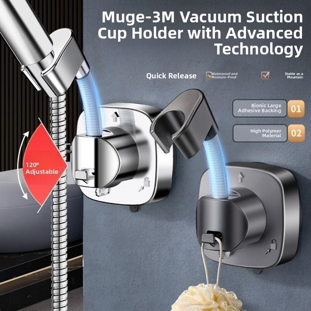 Wall Mounted Showerhead Bracket Suction Cup Shower Fixed Base Bathroom Supplies