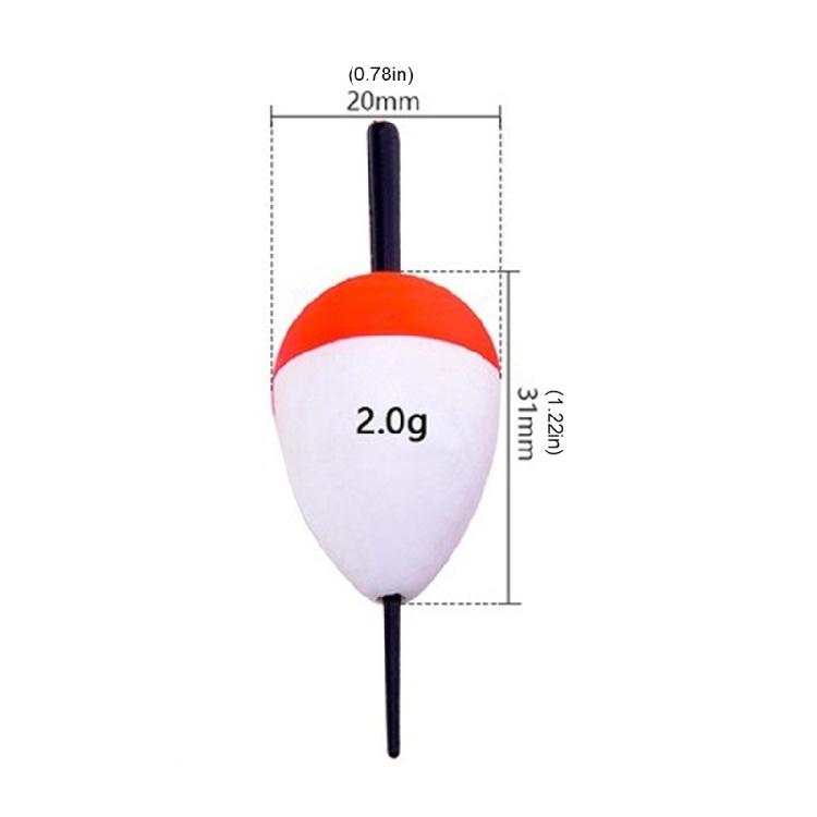 10Pcs Foam Fishing Float Bobber Sea Rock Fishing Striking Float Hard Foam Float Red And White Foam Sea Fishing Bobber