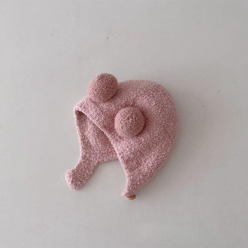 Autumn & Winter Knitted Fleece Baby Hat with Ear Protection for Boys & Girls
