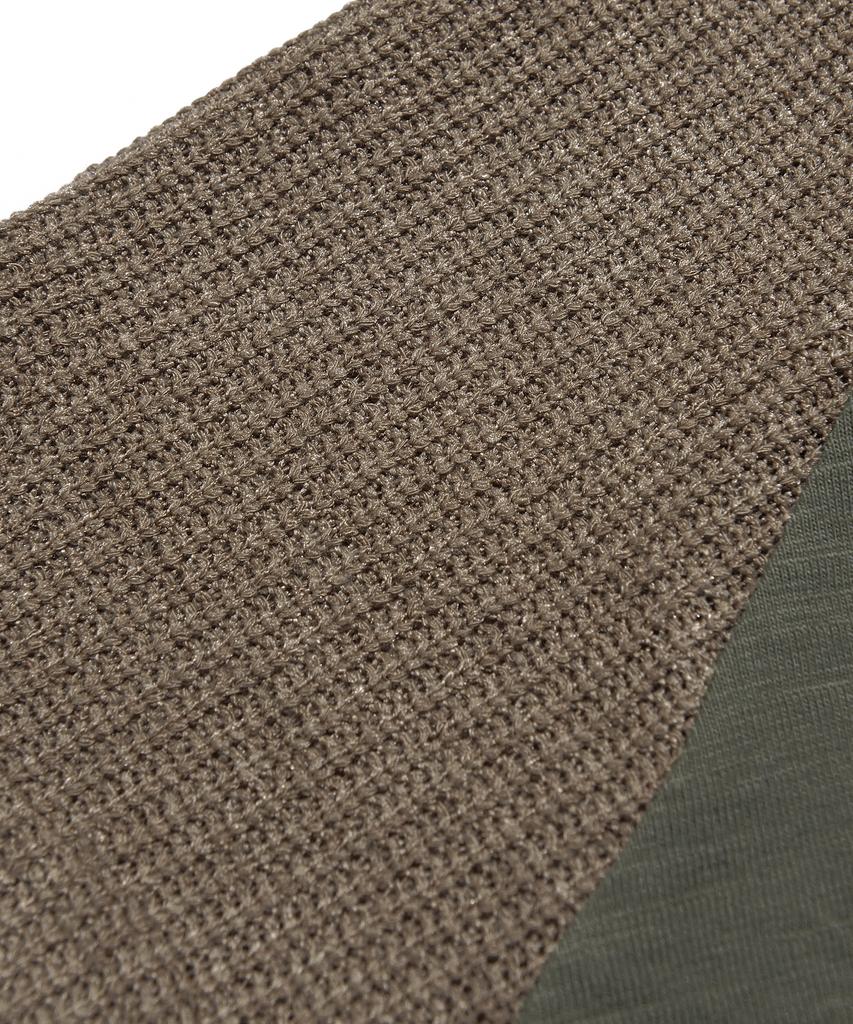 PEACE MAKER Ex Knit Cap Sleeve Crop Tee (Olive)