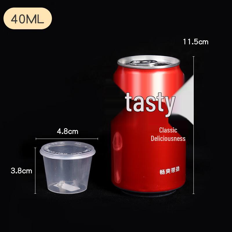 Disposable Plastic Sauce Cups with Lids