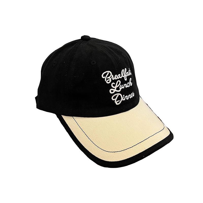 Vintage Letter Embroidered Cotton Baseball Cap For Women And Men