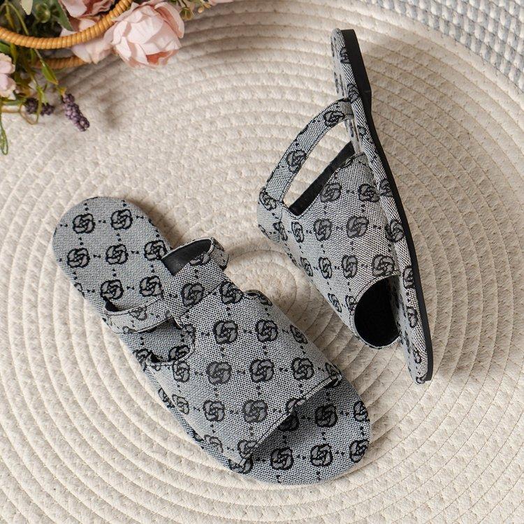 New Summer Flat Sandals Peep Toe Ladies Casual Female Beach Slippers Women Slippers 2025