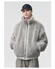 2025 Autumn/Winter Men's Double-Sided Hooded Cotton Jacket - Casual Fashion Workwear Outerwear