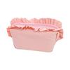 Solid Color Ruffle Makeup Bag Large Capacity Toiletry Organizer Creative Cosmetic Cases  Travel