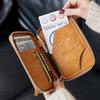 Minimalist and Fashionable RFID Passport Holder Multifunctional PU Leather Travel Accessory Passport Holder Wallet Holder Unisex
