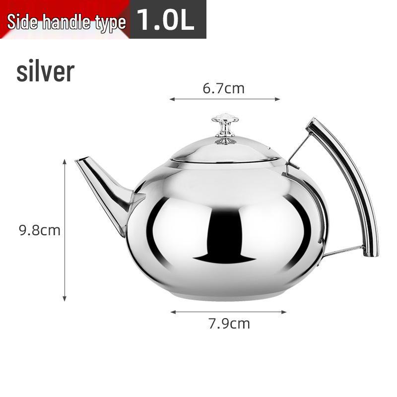 

Stainless Steel Teapot with Infuser for Induction Cookers - Ideal for Restaurants and Hotels