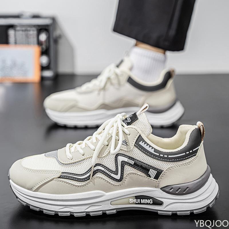 Men'S Shoes Spring Summer New Breathable Sports Shoes Trendy Versatile Youth Casual Shoes Soft Soled Anti Slip Running Shoes