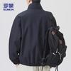 ROMON Men's Casual Windproof Stand-Collar Jacket
