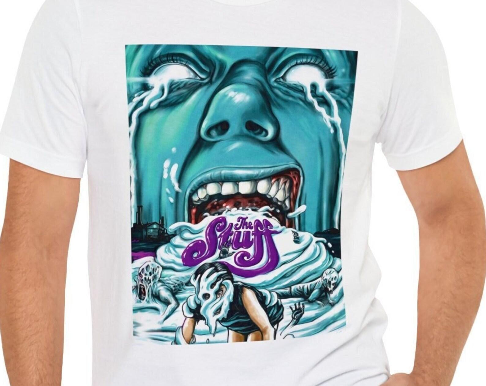 The Stuff T-Shirt Short Sleeve Movie Tee Black or White S
