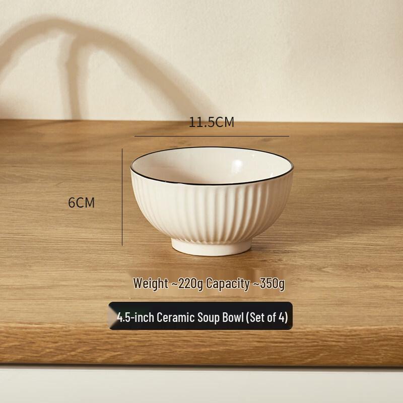 Japanese Style Round Enamel Tableware Set
