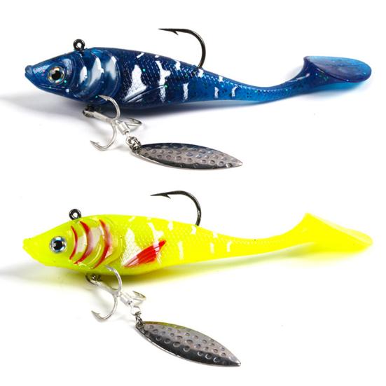 7/23/42g Fishing Soft Bait Life-like Tempting Vivid Simulation Fish Shape Treble Hooks Soft