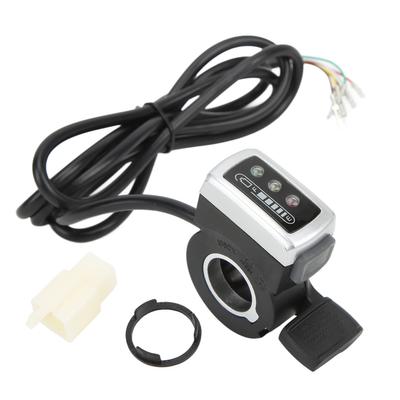 6 Wire Thumb Throttle with ONOFF Switch Battery Indicator 22mm Aperture for Electric Bike