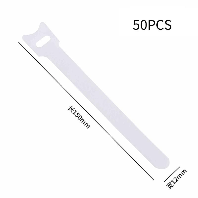 30/50/100Pcs Velcro , Power Cable And Data Cable Organizer, Reusable Binding Straps
