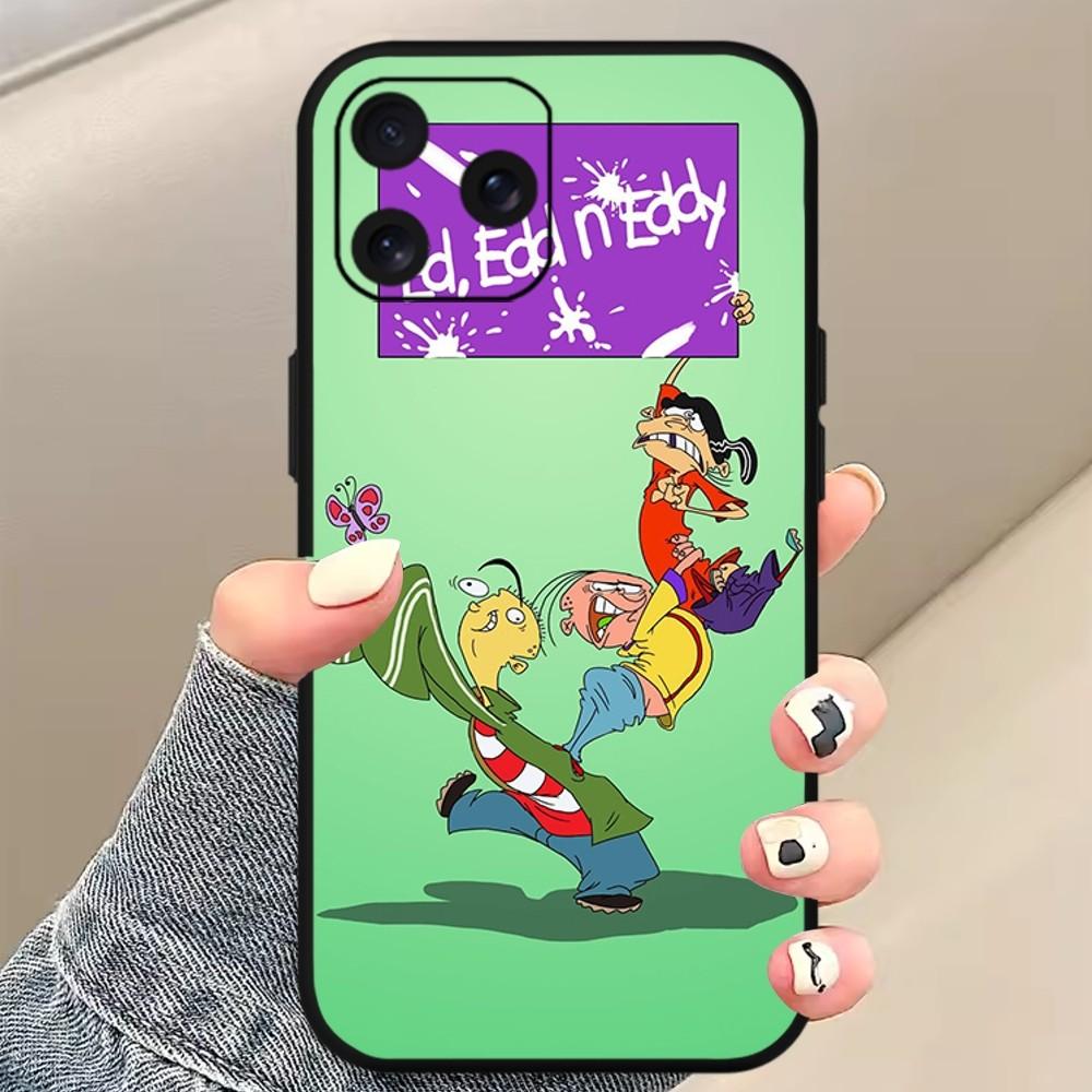 Ed Edd N Eddy Cartoon Phone Case For Xiaomi 10 12 Poco M3 X3 Nfc Redmi 10 11S Lite Ultra 4G 5G Black Soft Shelll