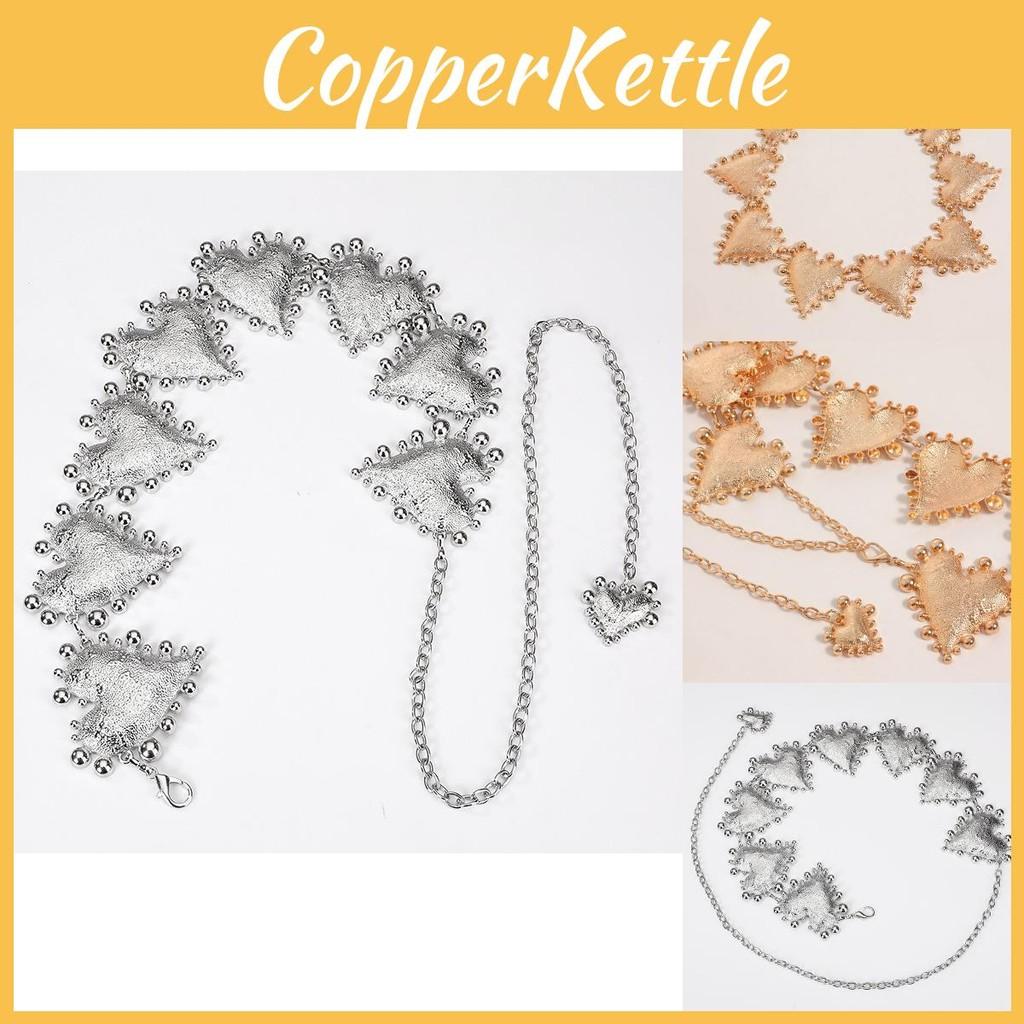 Gold And Silver Metal Waist Chain For Women Decorative Jewelry With Sculpted Details For All Seasons