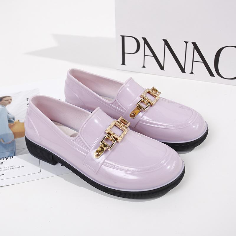 

Женские модные низкие резиновые сапоги в стиле ретро 40 розовый