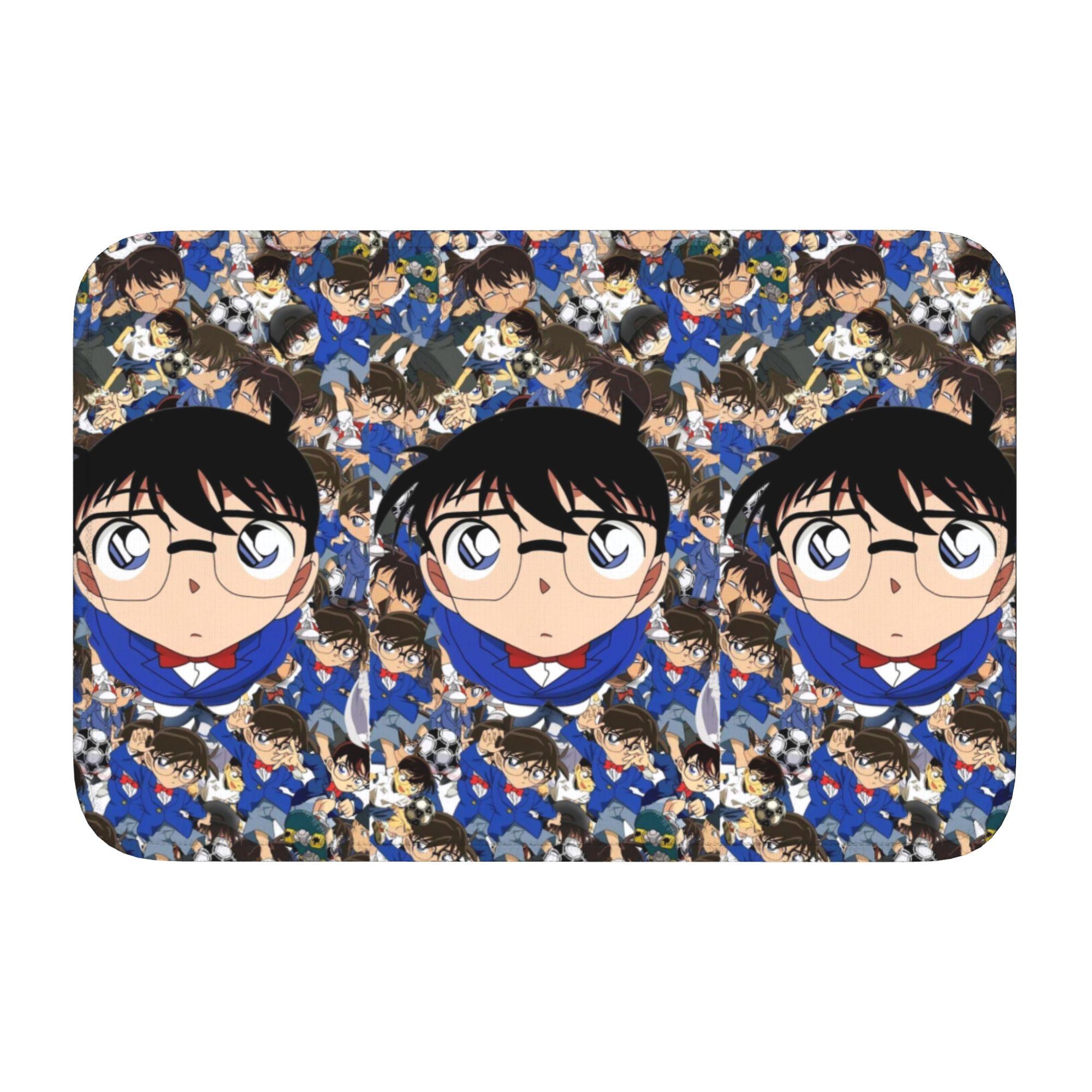 

Funny Detectived Anime Conan Doormat Anti-Slip Bath Kitchen Welcome Mat Toilet Door Floor Entrance Carpet Rug Footpad 60cm x 90cm