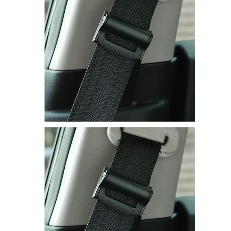 

2 шт. Универсальный автомобильный зажим для пряжки ремня безопасности, стопор ремня безопасности, регулировочный зажим для расслабления плеча и шеи, зажимы для автомобильного ремня