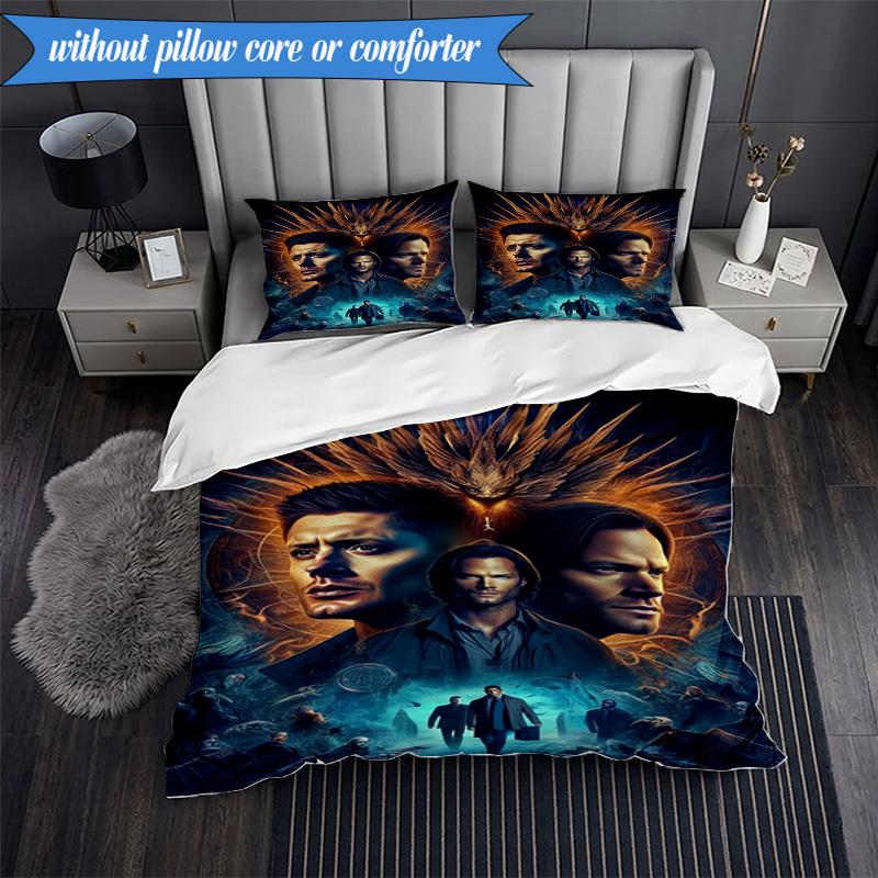 Natural Brother 3pcs K-pop Music Group Bedding set,Ideal for Bedroom, Dormitory,Including Duvet Cover And 2pcs Pillowcases,Fan Gifts