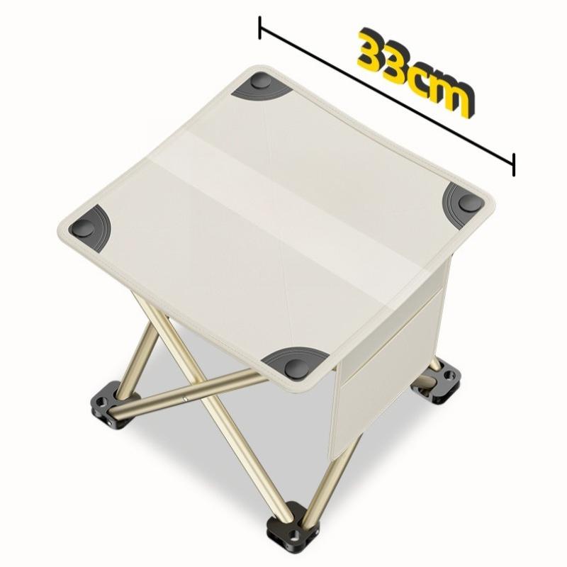 Ultra Lightweight Portable Hiking Campstool Foldable Fishing Stool Camping Picnic Stool Durable Sturdy Folding Chairs with Storage Pocket Outdoor Gear