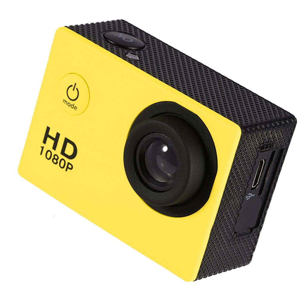 Waterproof Outdoor Cycling Sports Mini DV Action Camera Camcorder (Yellow)