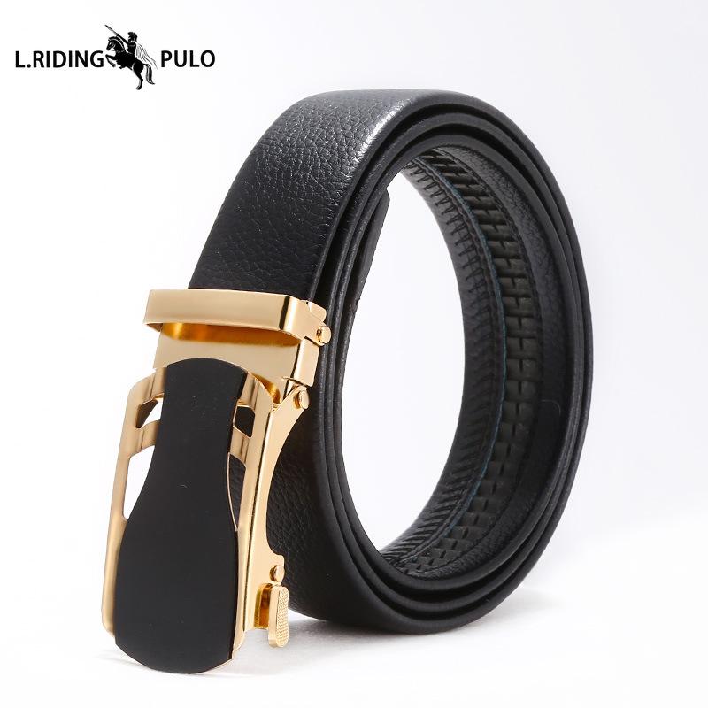 Cinture da Uomo, Cinture Casual, Semplici Fibbie Automatiche Giovanili, Fibbie in Ferro Imitazione Pelle, Fasce in Vita