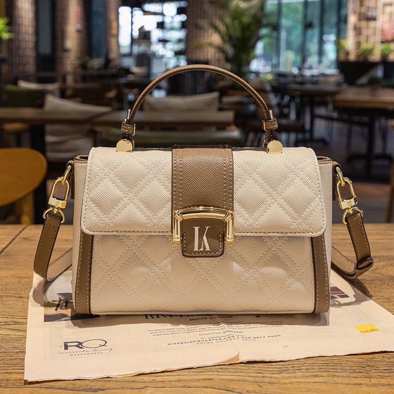 

Women s small square bag, new cross-border model, simple and niche design, stylish and versatile, handbag, shoulder bag, crossbody bag бежевый